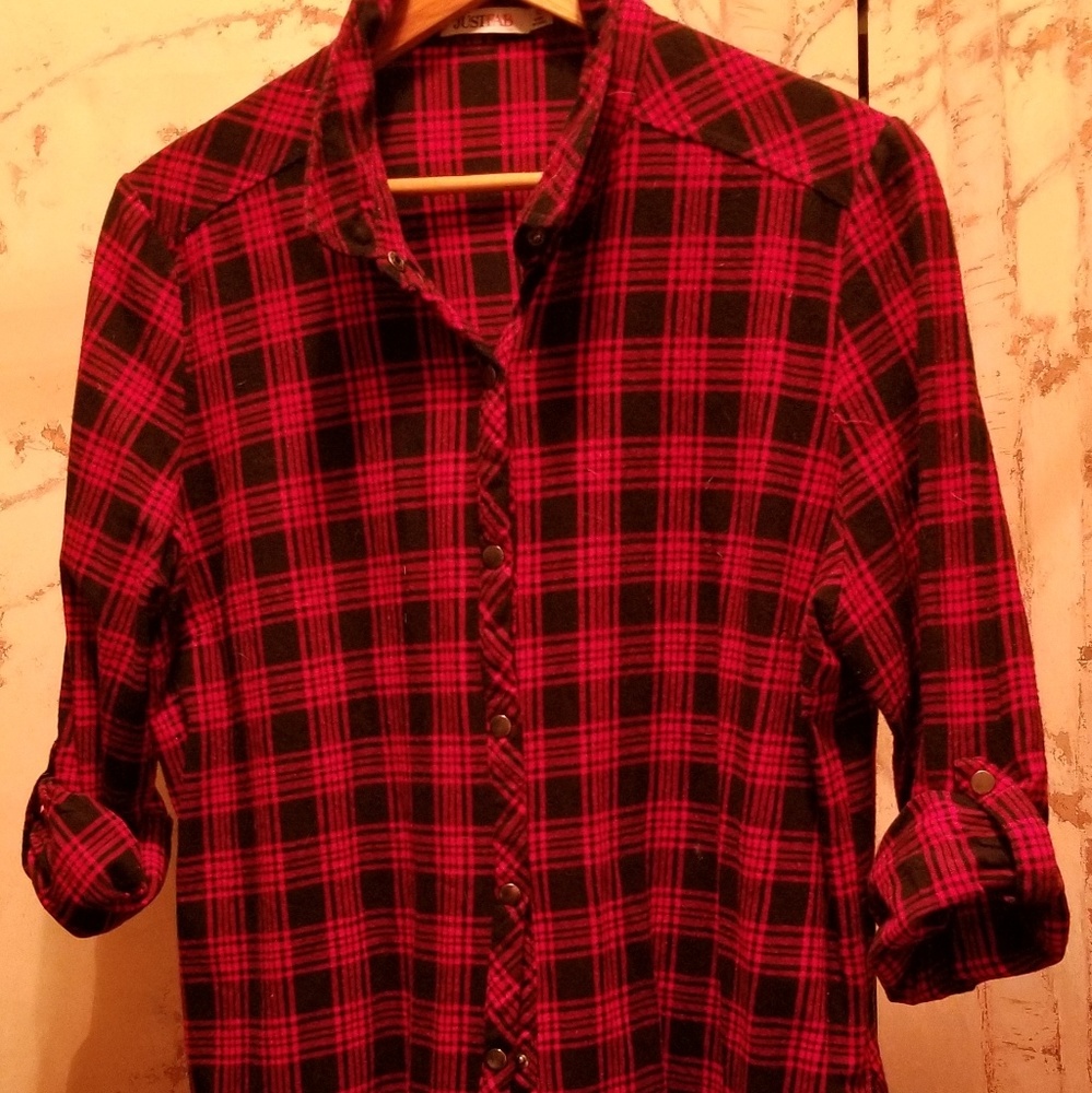 Ladies Flannel Shirt Dress